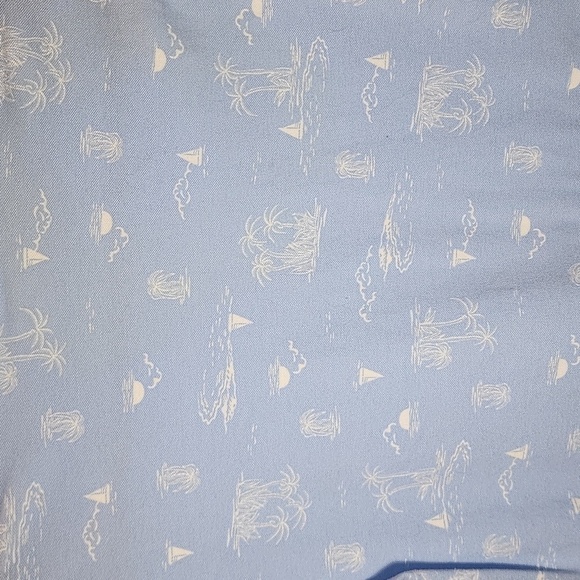 Land's End Size Medium Light Blue Short sleeve Polo Dress Nautical Print - Picture 7 of 8